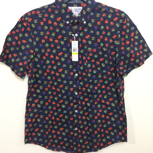 Penguin Christmas Gifts Presents Holiday Shirt NWT - Picture 2 of 11